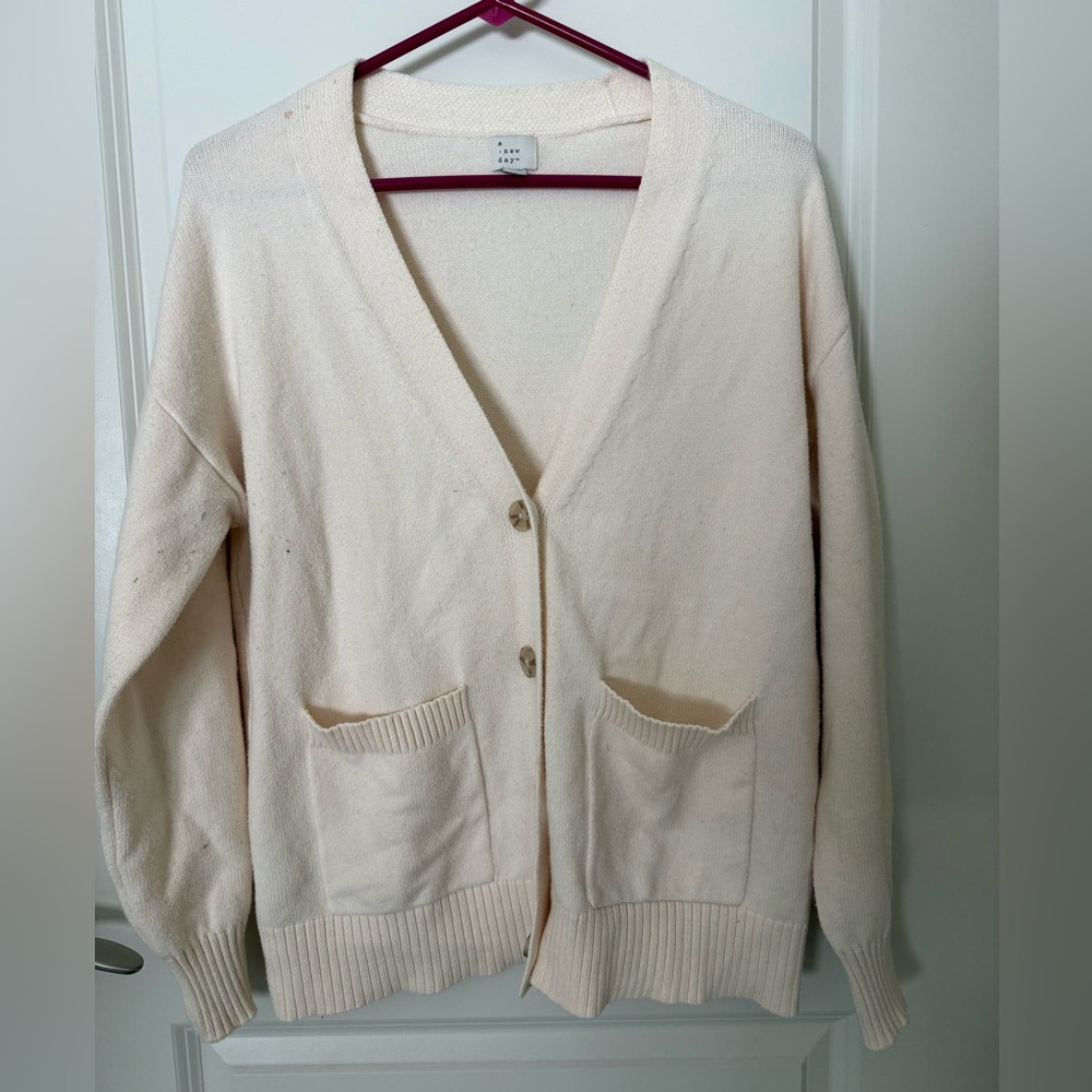 a new day Women's Cream Cardigan